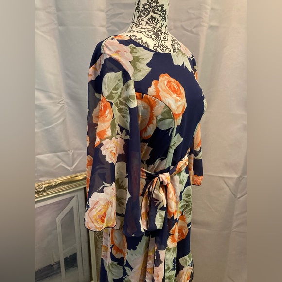 "Vintage Vandalizm" - Light Flowy Dress by Jasmin Rodriguez (Size L) - Picture 6 of 14